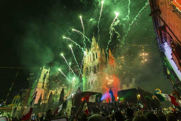 Los spots más espectaculares para celebrar el Grito en San Miguel de Allende