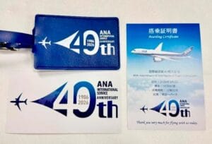 etiquetas y calcomanías conmemorativas ANA