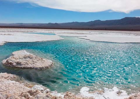 lagunas en San Pedro de Atacama